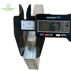 Nhôm tản nhiệt 170x43x17mm 8 cánh