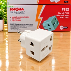 Đầu Nối Phích Cắm Chia Điện 2 Lỗ Đa Năng P15 SOPOKA
