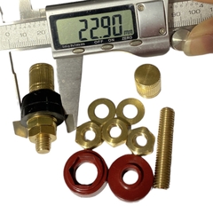 Cọc Đồng M8 NẮP ĐỒNG Đỏ Đen 200A
