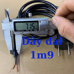 Dây nguồn lõi đồng dài 2m, 3m, 5m dùng cho máy khoan, máy cưa, máy cắt,...v.v...
