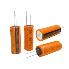 Tụ Lọc Nguồn 150uf 450V DC mới màu cam 18x45mm