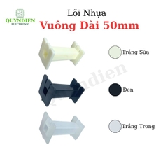Lõi Nhựa Vuông Dài 50mm Quấn Cuộn Cảm Phân Tần Loa - Màu Đen