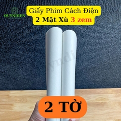 Giấy Phim Cách Điện Trắng 2 Mặt Xù Dày 0.3mm