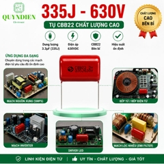 Tụ kẹo Nâu đỏ CBB22 335J 630V