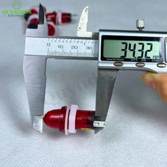Bóng đèn báo pha 2 chân 220v màu đỏ 10mm