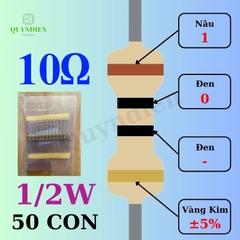 Điện trở Đài Loan 1/2W - 10R