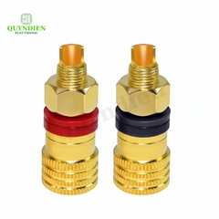 Cọc Đồng M8 Trục 8mm Đỏ Đen