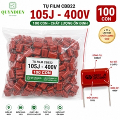 Tụ Kẹo Nâu Đỏ CBB22 105J 400V