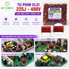 Tụ Kẹo Nâu Đỏ CL21 225J 400V