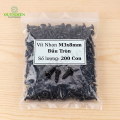 Ốc Vít Nhọn Đầu Tròn M3x8mm