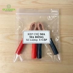 Kẹp Bình Ắc Quy 50A Mạ Đồng Đỏ Đen