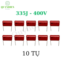 Tụ kẹo Nâu đỏ CL21 335J - 400V