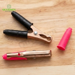 Kẹp Bình Ắc Quy 75A Mạ Đồng Đỏ Đen