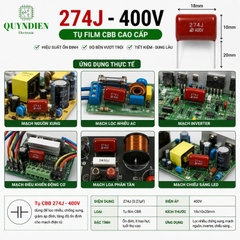 Tụ Kẹo Nâu Đỏ 274J 400V 0.27uF