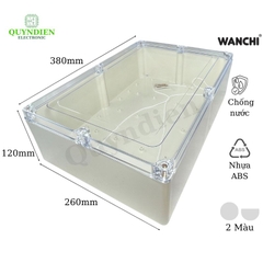 Hộp Nhựa ABS Wanchi 380x260x120mm