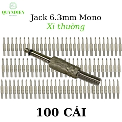 Jack 6.3mm Đực Mono Xi Thường