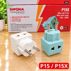 Đầu Nối Phích Cắm Chia Điện 2 Lỗ Đa Năng P15 SOPOKA