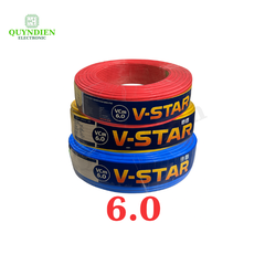 Dây Điện VĨNH THỊNH V-STAR VCm 6.0 đơn mềm ( giá 1mét ) màu ngẫu nhiên