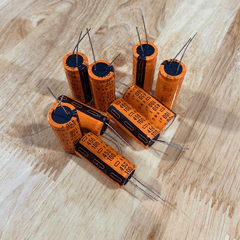 Tụ Lọc Nguồn 100uf 450V DC màu cam tụ hóa mới