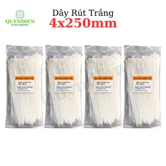 Dây Rút Nhựa Nhiều Kích Cỡ Màu Trắng Đen - Giá Bán 1Kg
