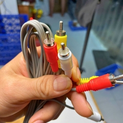 Dây Audio 3.5mm ra 2 đầu RCA (Hoa sen) - Cáp Chuyển Đổi Âm Thanh dài 1.5m