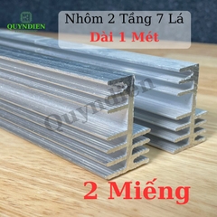 Nhôm Tản Nhiệt 2 Tầng 7 Cánh 1000x44x29mm