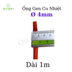 Gen co nhiệt size 4mm màu Đỏ