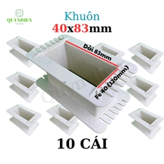 Khuôn nhựa quấn biến áp Fe silic 40x83mm