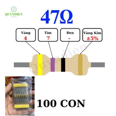 Điện trở Đài Loan 1/4W - 47R