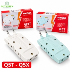 Ổ Cắm Gấp Gọn Chia 5 Cửa Thông Minh SOPOKA