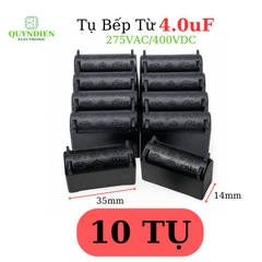 Tụ Bếp Từ 4uF 275VAC 400VDC Màu Xanh Loại Đứng