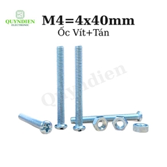 Ốc Vít M4x40mm Có Kèm Tán - Túi 100 Con