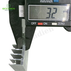 Nhôm tản nhiệt 8 cánh 30x43x17mm