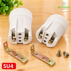 Đuôi Đèn Sứ Ren Vặn Xoáy E27 Chịu Nhiệt Cao SOPOKA