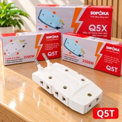 Ổ Cắm Gấp Gọn Chia 5 Cửa Thông Minh SOPOKA