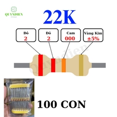 Điện trở Đài Loan 1/4W - 22K