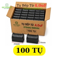 Tụ Bếp Từ 4uF 275VAC 400VDC Màu Xanh Loại Đứng