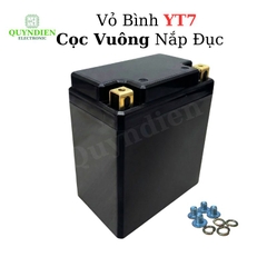 Vỏ Bình Đề Xe Máy YT7 Cọc Vuông Nắp Đục