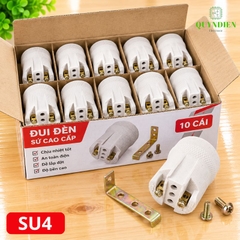 Đuôi Đèn Sứ Ren Vặn Xoáy E27 Chịu Nhiệt Cao SOPOKA