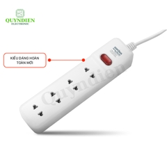 Ổ Cắm Lõi Sứ Chống Cháy 2200W 4M2-5 Vỏ Nhựa ABS Chống Vỡ