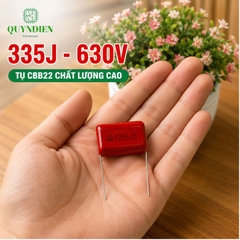 Tụ kẹo Nâu đỏ CBB22 335J 630V