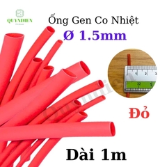 Gen co nhiệt size 1.5mm màu đỏ