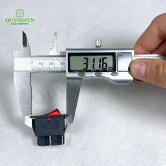 Công Tắc Bập Bênh 4 Chân KCD4 15/30A 250V Đỏ Có Đèn