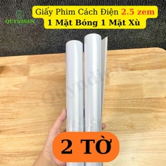 Giấy Phim Cách Điện 1 Mặt Bóng 1 Mặt Xù Dày 0.25mm