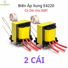 Biến Áp Xung Quấn Mới E4220 Vuông (Có Nguồn Phụ 24V Dùng Cho IGBT)
