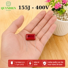 Tụ Kẹo Nâu Đỏ CL21 155J 400V
