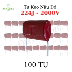 Tụ kẹo nâu đỏ CBB81 224J-2000V