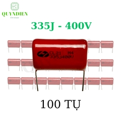 Tụ kẹo Nâu đỏ CL21 335J - 400V