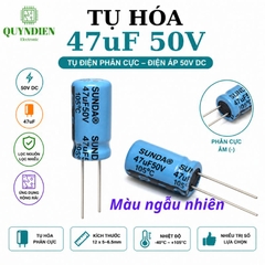 Tụ Hóa 50V 1uF 2.2uF 4.7uF 10uF 47uF