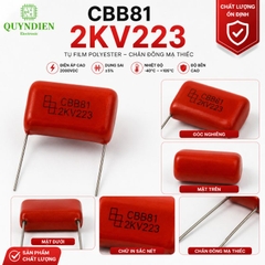 Tụ Kẹo Nâu Đỏ CBB81 2KV223